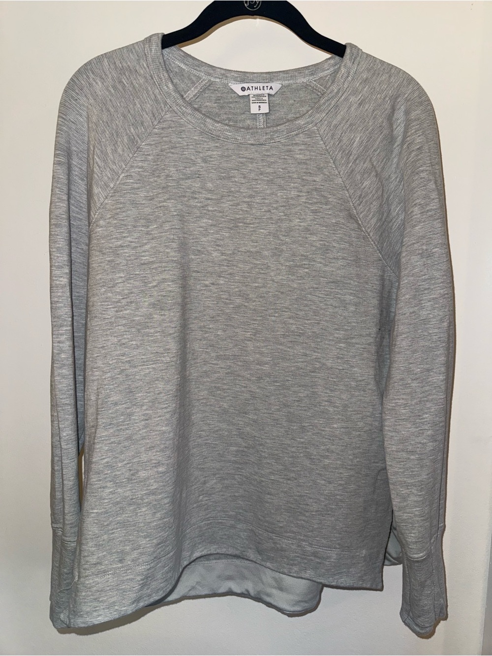 Athleta Light Heather Gray Crewneck Sweatshirt